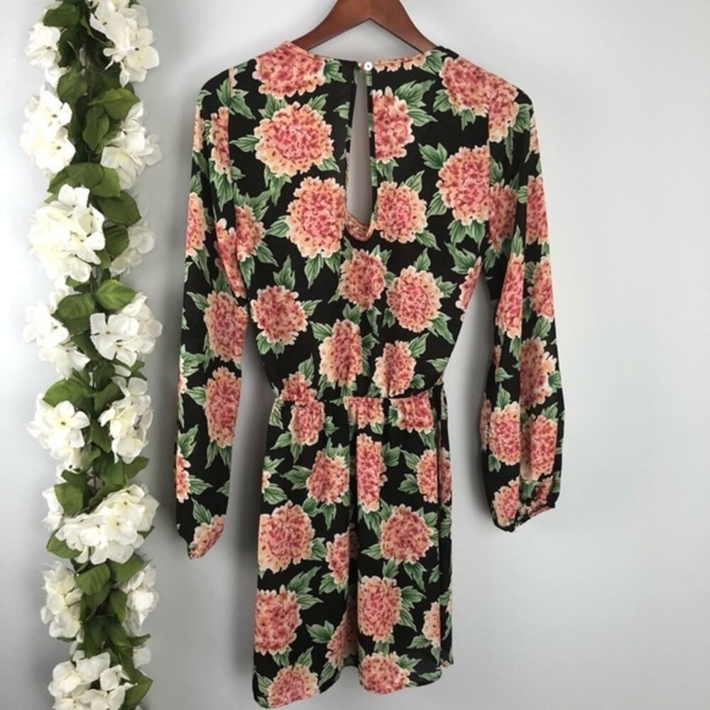 Show Me Your Mumu Rainey Floral Boho Long Sleeve Mini Dress Size Small - Picture 5 of 10